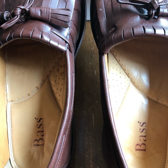 EUC Men’s BASS Brown Medallion Loafers Size 12 - Picture 5 of 7